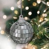 Northlight Mirrored Disco Ball Christmas Ornaments - 1.5" (40mm) - Silver - 9ct - 3 of 4