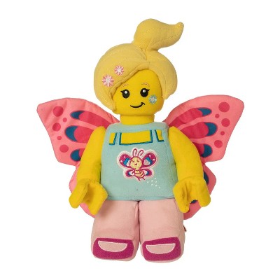 Manhattan Toy Company LEGO® Minifigure Butterfly Girl with Flowers 12" Plush Character
