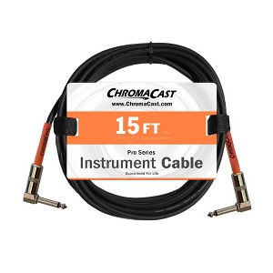 ChromaCast Pro Series Instrument Cable, Angle - Angle, Sunset Orange, 15 foot - 1 of 1