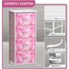 Sorbus 4 Drawers Chest Nightstand - Storage for Closet, Home, College Dorm - Features Steel Frame, Wood Top, & Fabric Bins - 3 of 4