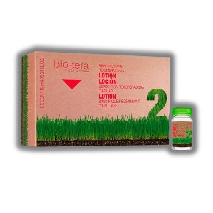Salerm Biokera Natura Specific Scalp Therapy Intensive Serum - Hair Regenerating Lotion (Loss) - 6 x 0.34 oz (BK NAT.INT.THINNING VIALS 6X10ML 3006ex) - 1 of 2