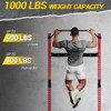 COZONY Space-Saving Folding Power Rack, 1000lb Capacity Wall-Mounted Squat Cage w/Attachments, 2.36" Depth When Folded - 4 of 4