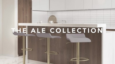Mirage Ale Adjustable Silver Mesh and Chrome Swivel Barstool