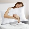 PDTEND Standard Bed Pillow Set of 2 with Soft Knitted Cover, Breathable Down Alternative Fill, Ideal Support for All Sleep Positions - 2 of 4