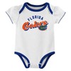 NCAA Florida Gators Infant Girls' 3pk Bodysuit - 2 of 4