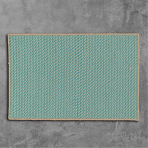 Colonial Mills Point Prim Braided Rug, Teal 6' square, Square Shape - 1 of 1