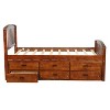 PAGED Twin Size Bed Frame Platform Storage Bed Solid Wood Bed with 6 Drawers - 4 of 4