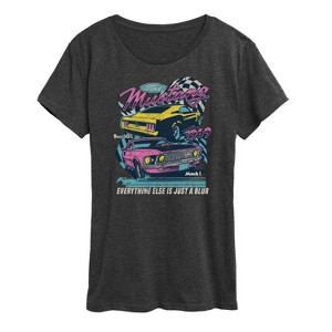 Women's - Ford - Mustang Blur Short Sleeve Graphic T-Shirt - 1 of 4