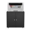 Metal Printer Stand with Storage, Mobile File Cabinet, Rolling Printer Table for Letter/Legal/A4 Size Files, Printer Stand on Wheels - 4 of 4