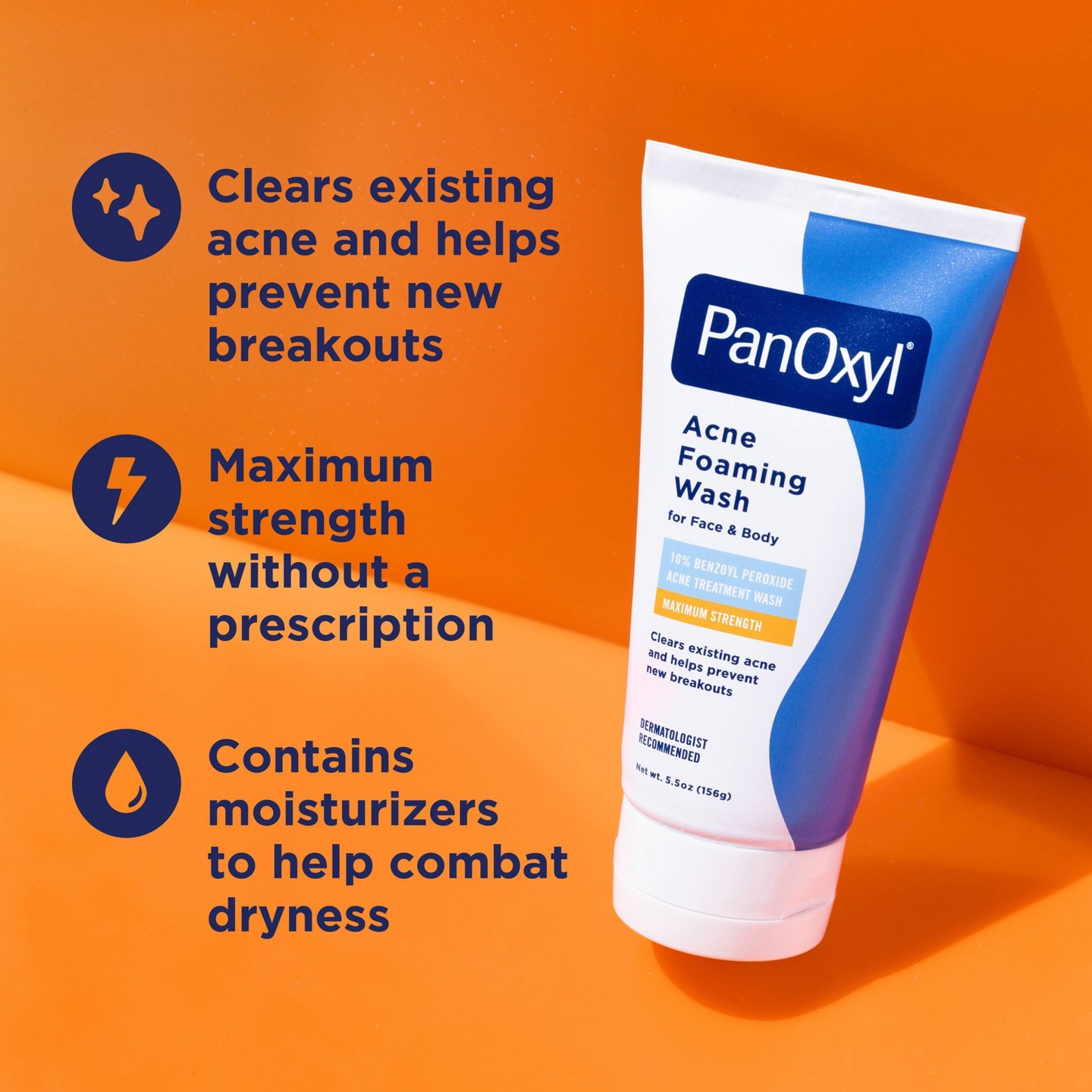 Пенка для умывания от акне PanOxyl с 10% бензоилпероксида, 5.5 oz — фото 7