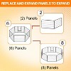 FDW Dog Playpen Pet Dog Fence 2-32 Panels  24/32/40"H Metal Dog Pen Outdoor Exercise Pen with Doors for Large/Medium /Small Dogs for RV,Camping,Yard - 4 of 4