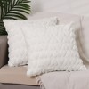 Unique Bargains Printed Decorative Faux Fur Heart Pattern Soft Pillow Covers 2 Pcs - 2 of 4