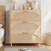 Garvee 3-Drawer Rattan Dresser for Bedroom with Wood Top and Oil Rubbed Finish ¨C Space-Saving Wooden Storage Chest - 4 of 4