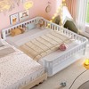 Racxily Platform Bed for Kids, with Safety Guardrails and Detachable Fence - 2 of 4