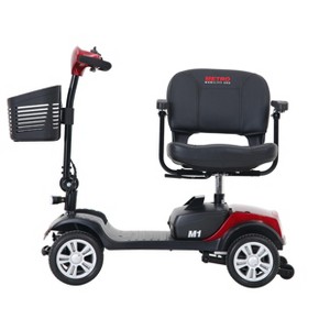 TinyHomie 4 Wheel Compact Travel Mobility Scooter 300W 300lbs Red - 1 of 4