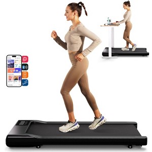 Superun 80Cm Run Belt Mini 1.2 Horsepower walking pad treadmill easy storage - 1 of 4