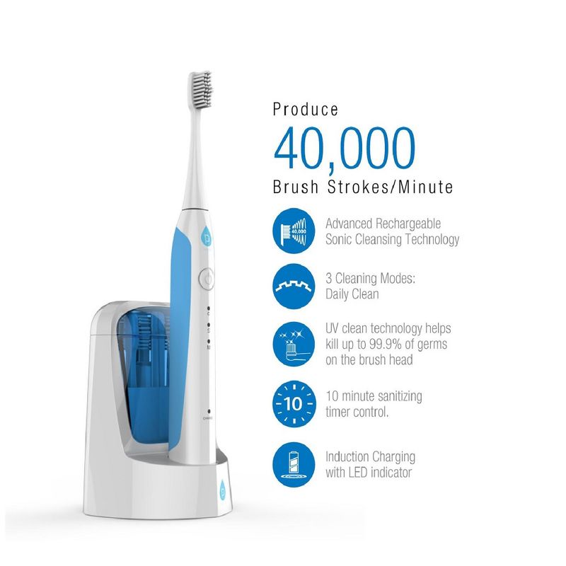 Sonic Smart Series Rechargeable Toothbrush with UV Sanitizing Function, 2 of 3
