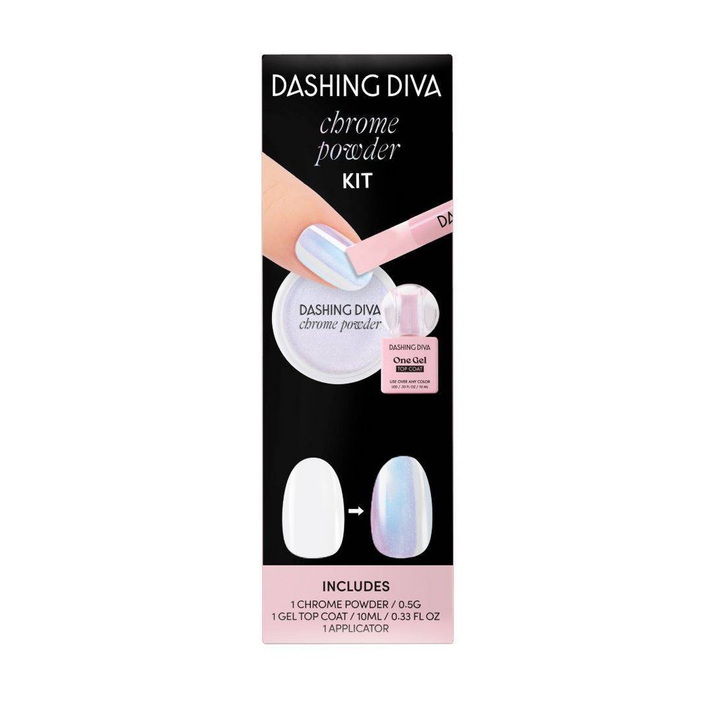Dashing Diva Chrome Powder Kit - Emerald Pearl - 3ct -  92173408