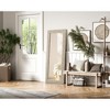 Elegant Lighting Rectangle Cornhusk Mirror 24x60 in Linen White - 3 of 4