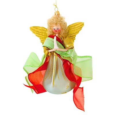 Italian Ornaments 7.0 Inch Christmas Day Candlelight Angel Italian Ornament Religious Tree Ornaments