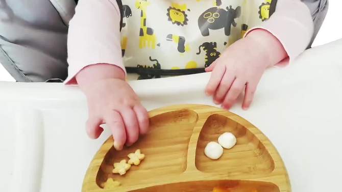 Avanchy Bamboo Baby Plate, 2 of 10, play video