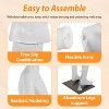 FDW Mannequin Adjustable Female/Male Full-Body Mannequin with Detachable & Metal Base Dress Model Mannequin Stand Realistic Ideal, White - 3 of 4