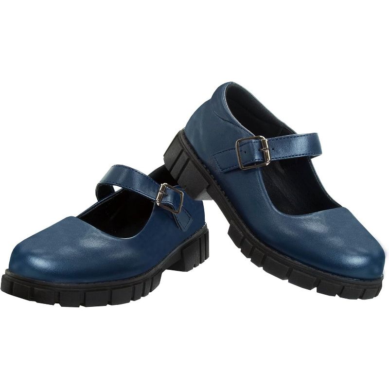 French Toast Girls Round Toe Ankle Strap Maryjane School Shoes - Mary Jane Platform Oxford Dress Shoe Pumps - Black/Navy/Brown (Little Kid/Big Kid), 3 of 8
