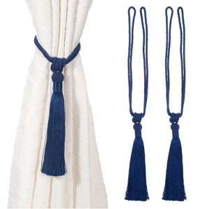 Unique Bargains Handmade Elegant Curtain Ties Holdbacks with Tassel for Home Office Hotel Decor - 1 of 4