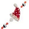 Crystal Lane DIY Lampwork Glass Polka Dot Santa Hat 7" Designer Holiday Christmas Bead Strand - 3 of 4