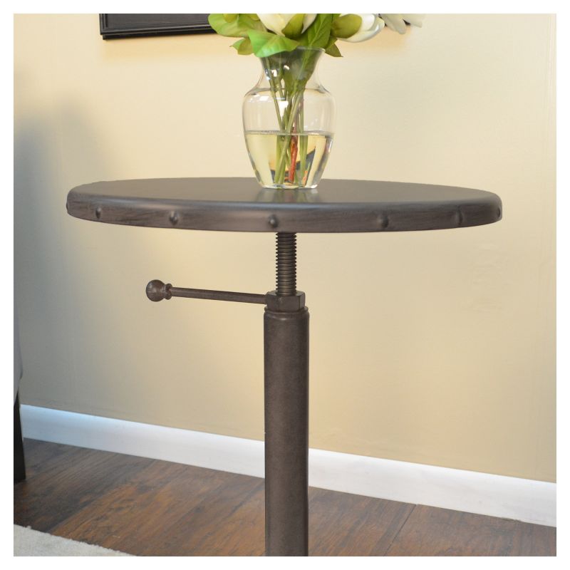 Oslin Restoration Adjustable Accent Table - Industrial - Carolina Chair and Table, 4 of 5
