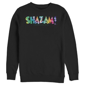 Men's Justice League Shazam Tie Dye Logo Sweatshirt - 1 of 3