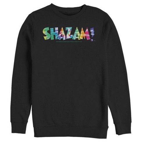 Men's Justice League Shazam Tie Dye Logo Sweatshirt - image 1 of 3