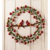 Wind & Weather Cardinals and Berries Metal Wreath - 2 of 2