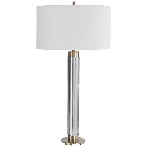 Uttermost Davies Modern Table Lamp – Steel and Crystal Contemporary Design - 1 of 4