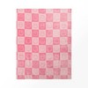 Yoobi SmileyWorld 50"x60" Faux Shearling Smiley Checkered Blanket Printed Pink - 4 of 4