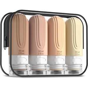 6oz Toiletry Bag Large Travel Bottles for Toiletries, BPA Free Leak Proof Tubs Refillable Liquid Traveler Accessories - 1 of 4