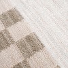 Hauteloom Azrika Beige Checkered Washable Rug - 3 of 4