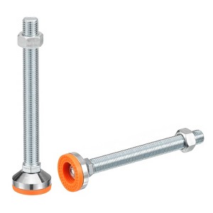 Unique Bargains Carbon Steel Non-Skid Adjustable Furniture Table Feet Leveling Feet 2 Pcs - 1 of 4