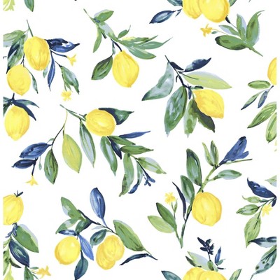 NuWallpaper Lemon Drop Peel and Stick Wallpaper Yellow
