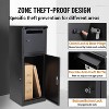 Acekool Anti-Theft Parcel Drop Box, Steel Mailbox with Combination Lock, Weatherproof Package Storage for Porch or Curbside - 2 of 4