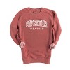 Simply Sage Market Embroidered Sweater Weather Garment Dyed Sweatshirt - 3 of 4