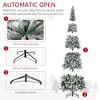 Whisen 9FT Unlit Snow-Flocked Slim Pine Artificial Christmas Tree with Realistic Branches and 1084 Tips - Green - 4 of 4
