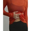 Women See Through Tops Long Sleeve Crew Neck Summer Sheer Blouse Sexy Shirt Party Club Night - 4 of 4