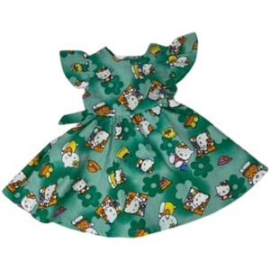 Doll Clothes Superstore Handmade Kitten Print Dress Fits Large Baby Dolls and Stuffed Animals - 1 of 4