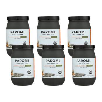 Paromi Tea Green Turmeric Ginger Tea - Case of 6/15 Bags
