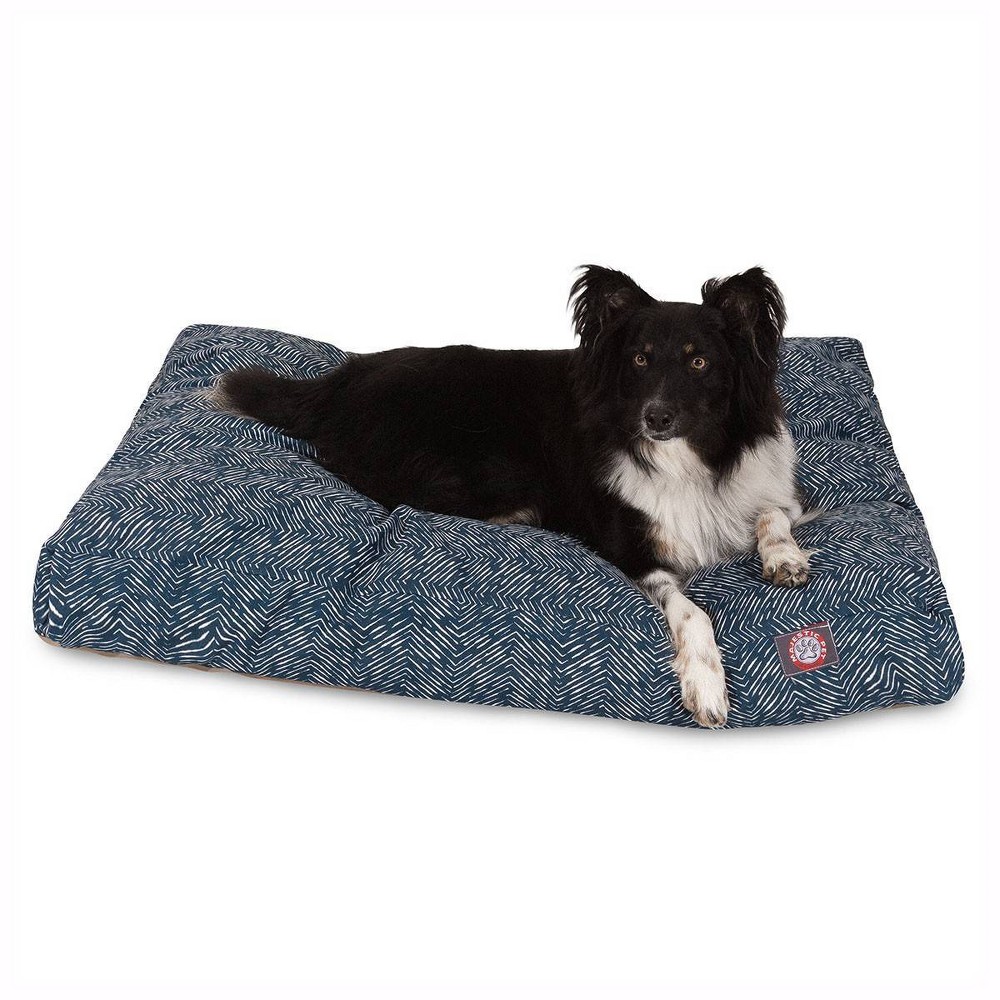 Photos - Bed & Furniture Majestic Pet South West Rectangle Dog Bed - Navy Blue - S 