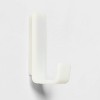 Set of 2 Magnetic Hooks - Brightroom™: Strong ABS Utility Shelf Parts, Small White Pegboard Hooks, No Assembly Required - image 3 of 3