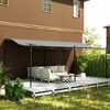 Outsunny Outdoor Pergola Canopy, Metal Patio Canopy with Drainage Holes for Backyard, Garden, Porch - 2 of 4