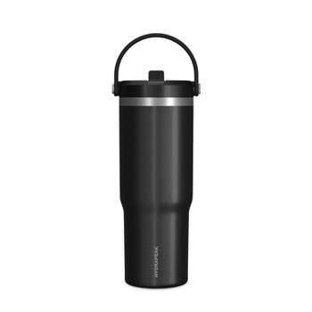 Hydrapeak Voyager 40 oz Tumbler With Handle and Straw Lid Black Wiccan