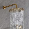 PAGED Full Body Shower System Rain Shower Head with Body Jets and 3 Functions Pressure Balance Shower Valve for Bathroom, Restroom - 2 of 4